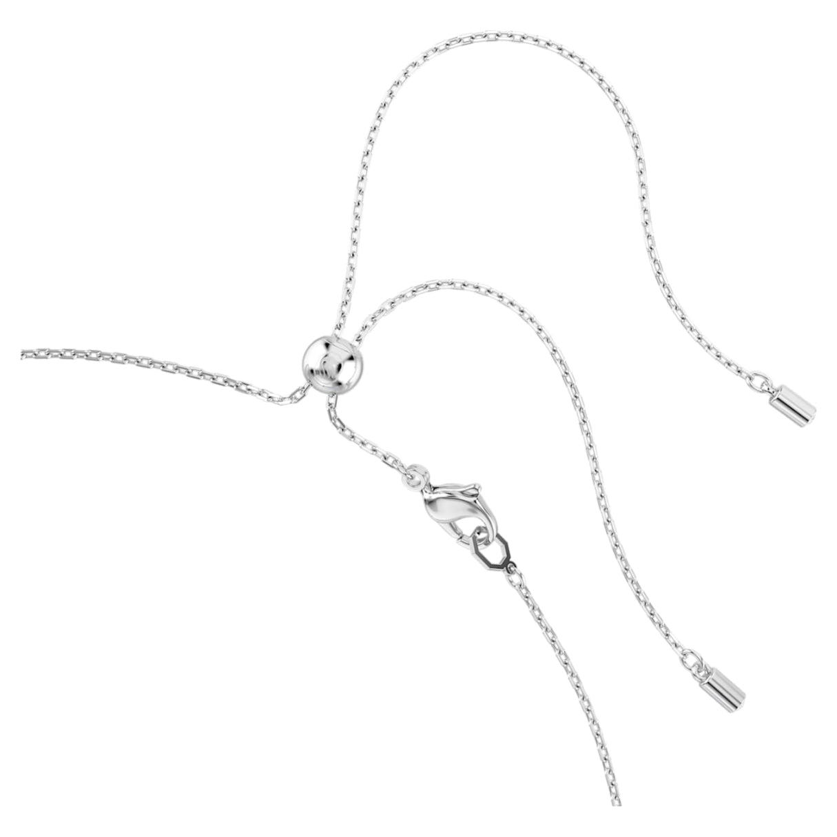 Matrix choker Mixed cuts, Blue, Rhodium plated -Swarovski
