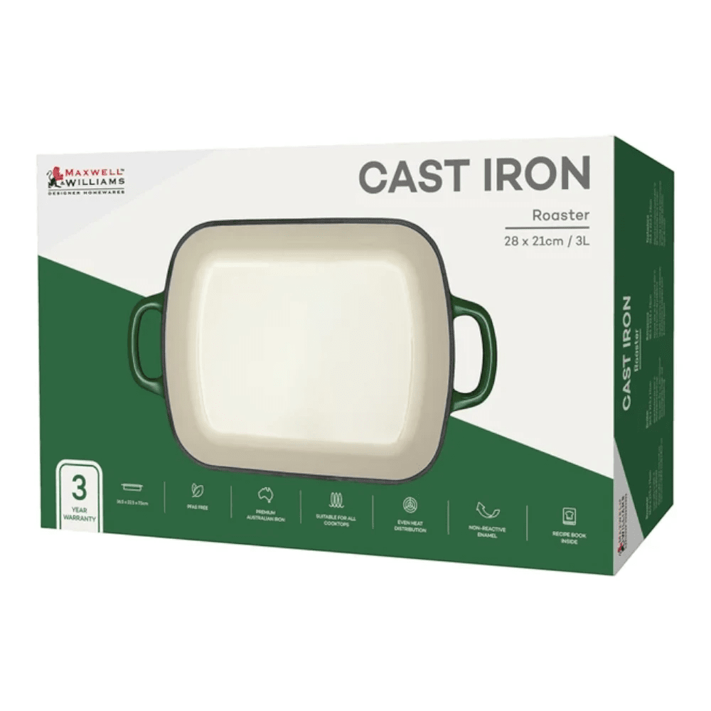 Maxwell & Williams Cast Iron Roaster 28X21CM / 3L Gift Box -Maxwell & Williams