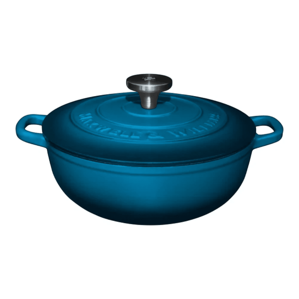Maxwell & Williams Cast Iron Round Casserole 24CM / 3.3L Gift Box -Maxwell & Williams