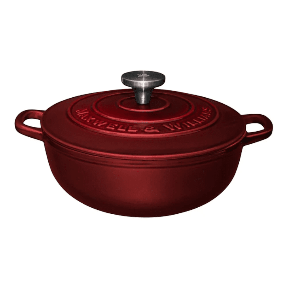 Maxwell & Williams Cast Iron Round Casserole 24CM / 3.3L Gift Box -Maxwell & Williams