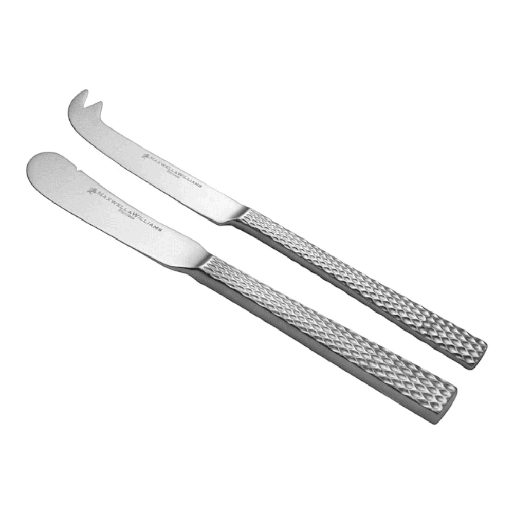 Maxwell & Williams Diamonds Cheese & Pate Knife Set 2PC Gift Box -Maxwell & Williams