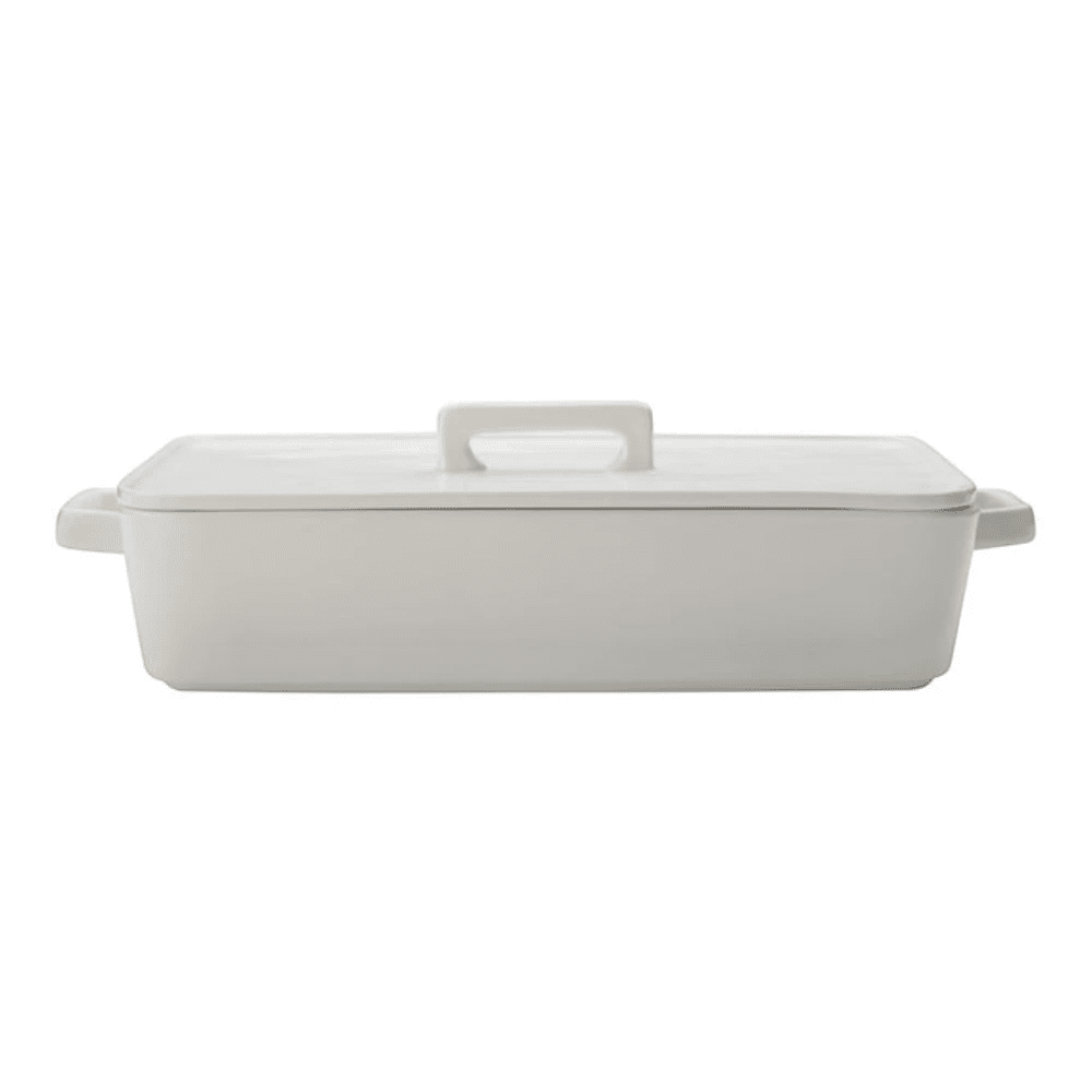 Maxwell & Williams Epicurious Rectangular Baker With Lid 32X22.5X7CM White Gift Box -Maxwell & Williams