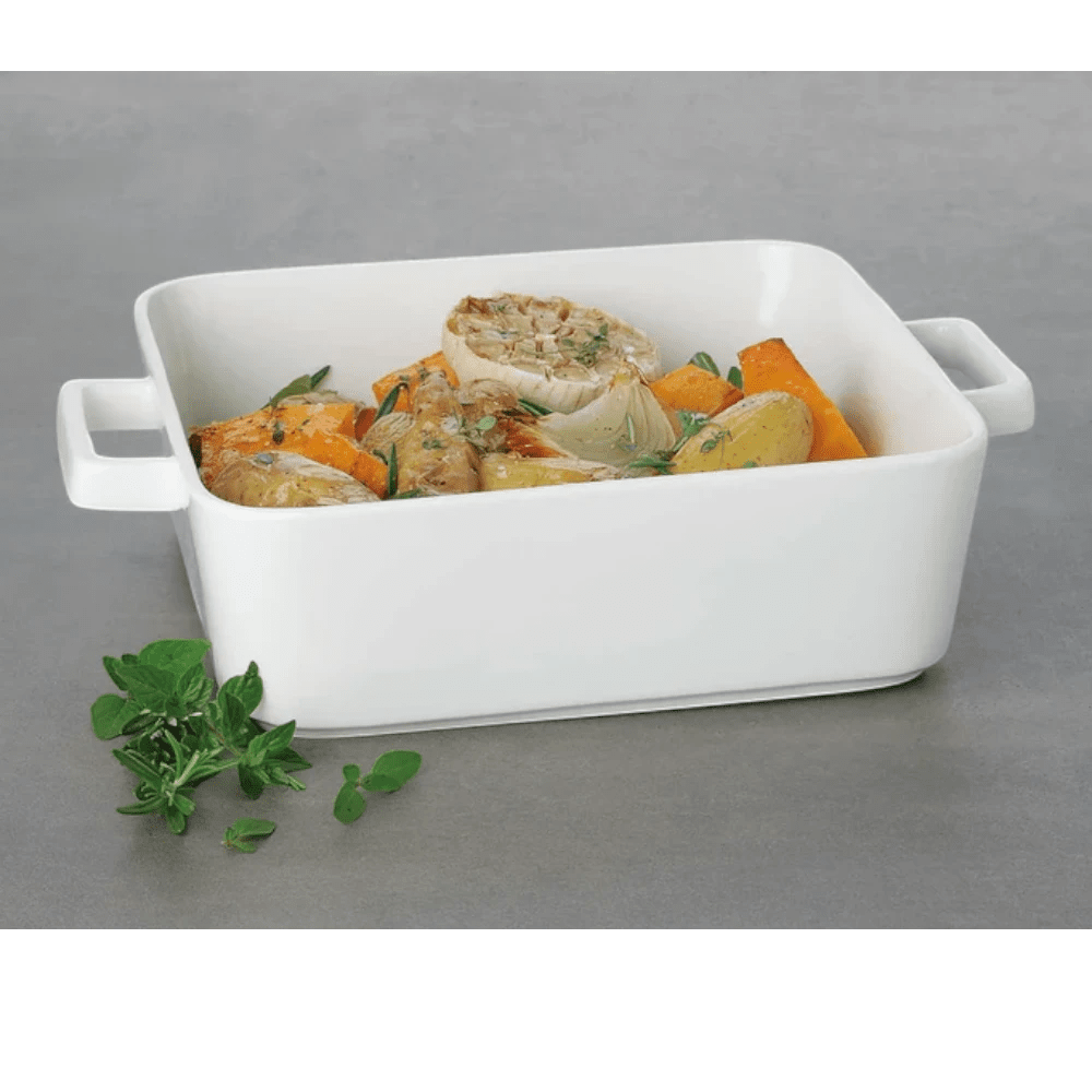 Maxwell & Williams Epicurious Square Baker 24X8CM White Gift Box -Maxwell & Williams