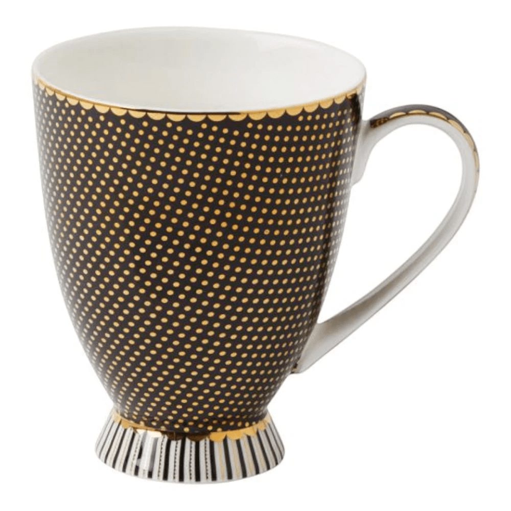 Maxwell & Williams Teas & C'S Regency Footed Mug 300ML Black Gift Box -Maxwell & Williams