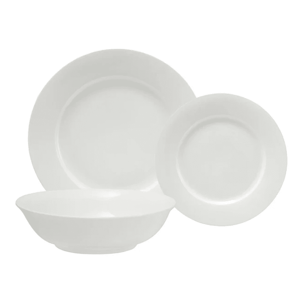 Maxwell & Williams White Basics European Rim Dinner Set 12PC Gift Box -Maxwell & Williams