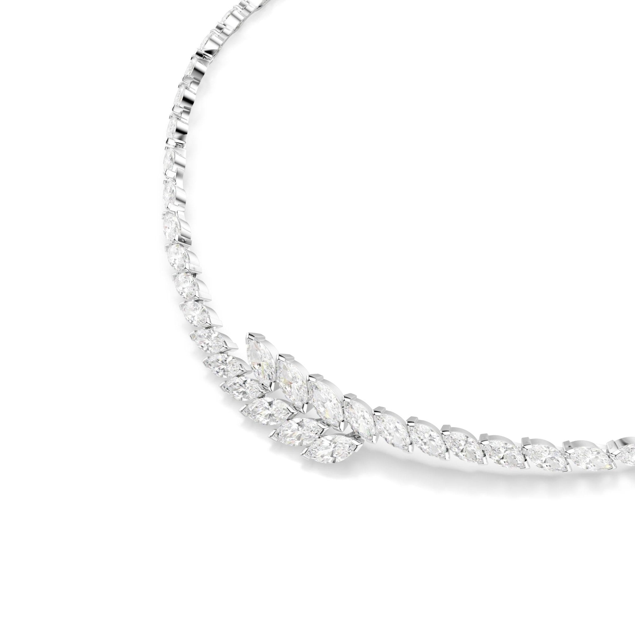 Mesmera set, Set (3), Marquise cut, White, Rhodium plated -Swarovski