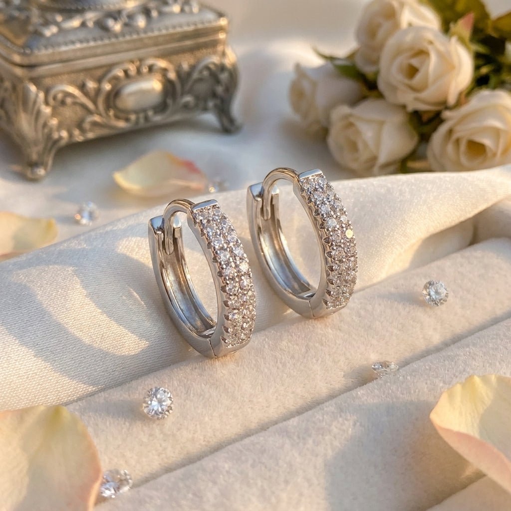 MISU 925 Sterling Silver Bling Is In Huggies -Misu