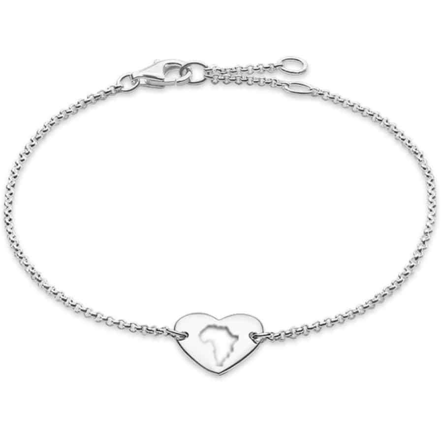 MISU 925 Sterling Silver Bracelet Africa In My Heart -Misu