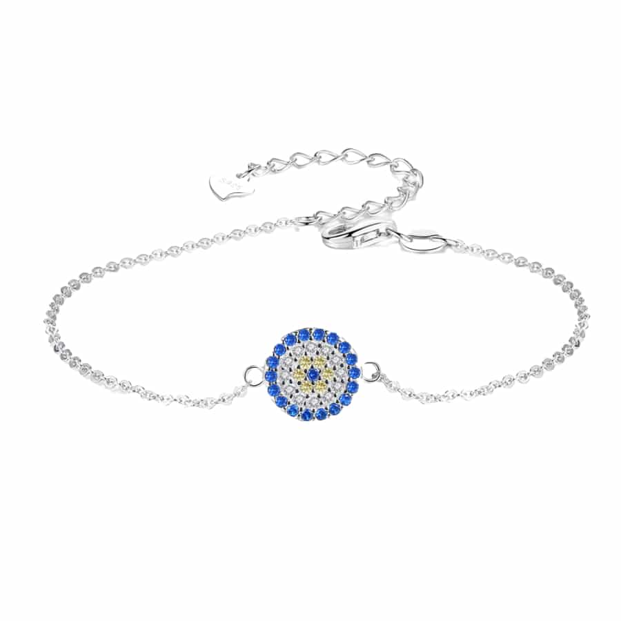 MISU 925 Sterling Silver Bracelet Evil Eye -Misu