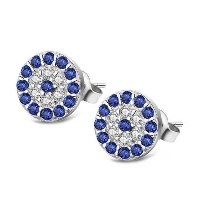 MISU 925 Sterling Silver Earrings Evil Eye -Misu