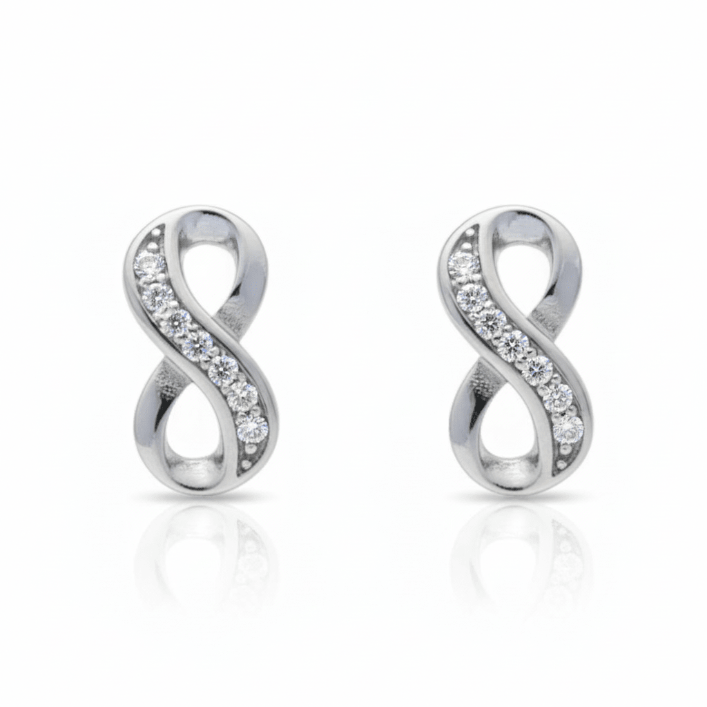 MISU 925 Sterling Silver Earrings Infinite Love -Misu