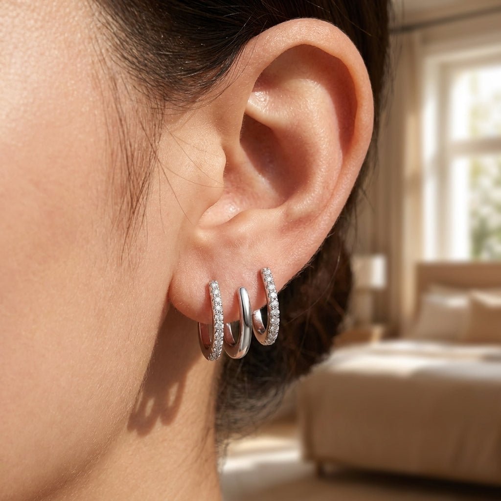 MISU 925 Sterling Silver Multi Stud -Misu