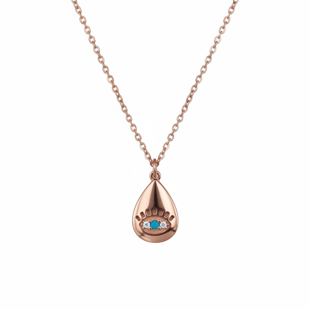 MISU Rose Gold Eye Of you Necklace -Misu