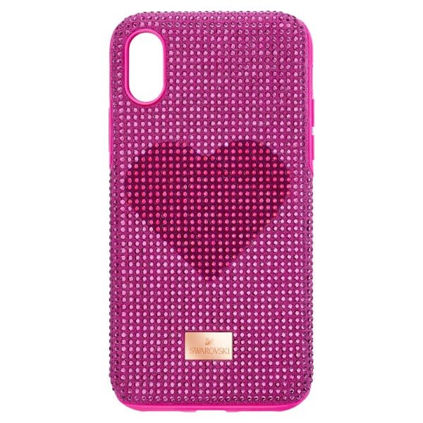 Mobile Accessories: CRYSTALGRAM IPX:CASE PINK HEART -Swarovski