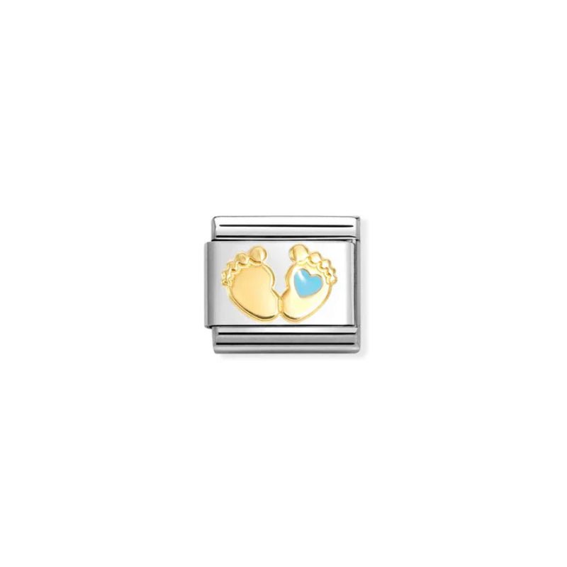 Nomination Composable Baby Feet Blue Symbol -Nomination