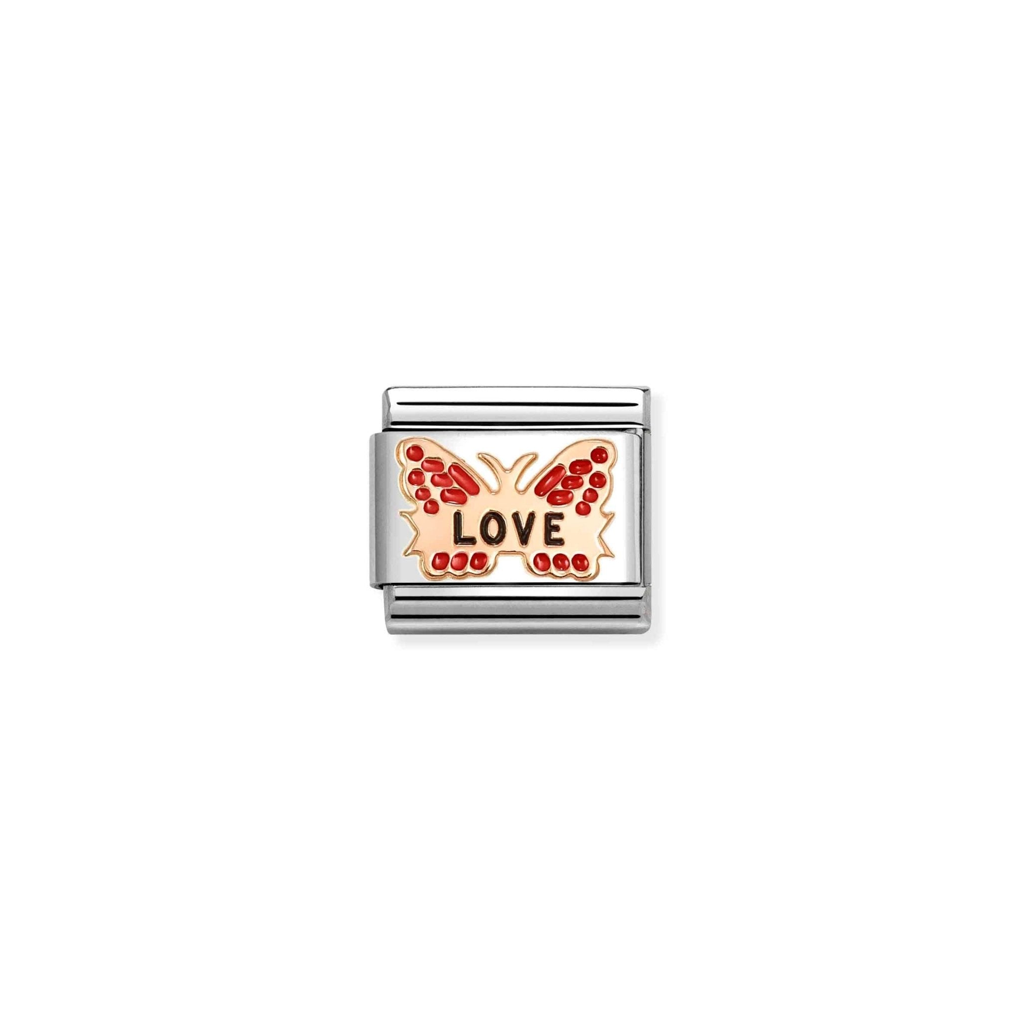 Nomination Composable Butterfly Red Love Symbol -Nomination