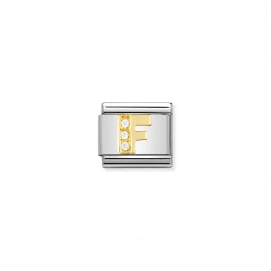 Nomination Composable Classic C.Z. Letter F -Nomination
