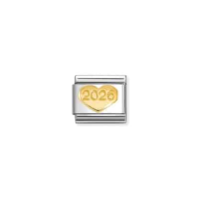 Nomination Composable Classic Link, 2026 Gold Heart -Spilhaus