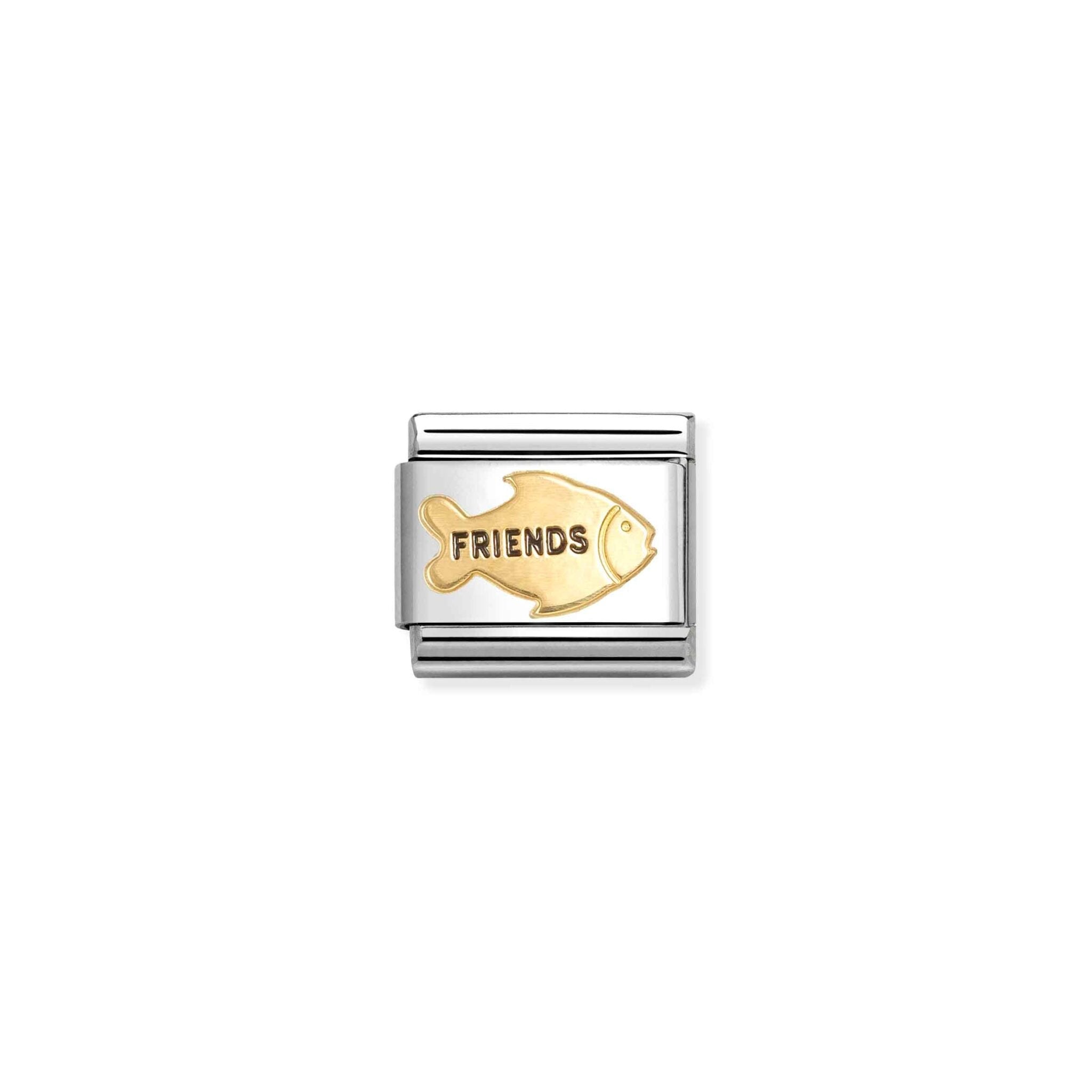 Nomination Composable Classic Link, Gold Fish FRIENDS -Spilhaus