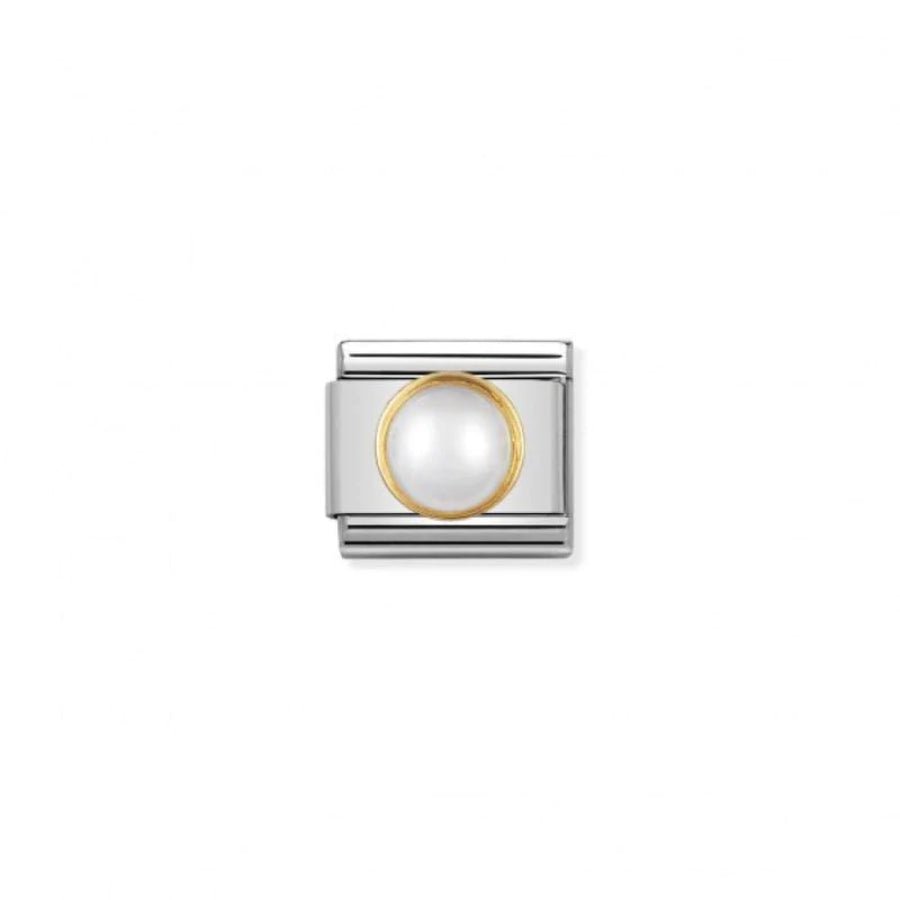 Nomination Composable Classic Natural Stone White Pearl -Nomination