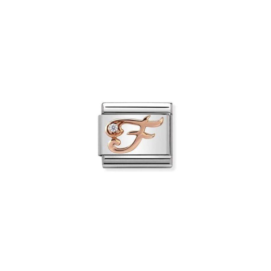 Nomination Composable Classic Rosegold Letter F -Nomination