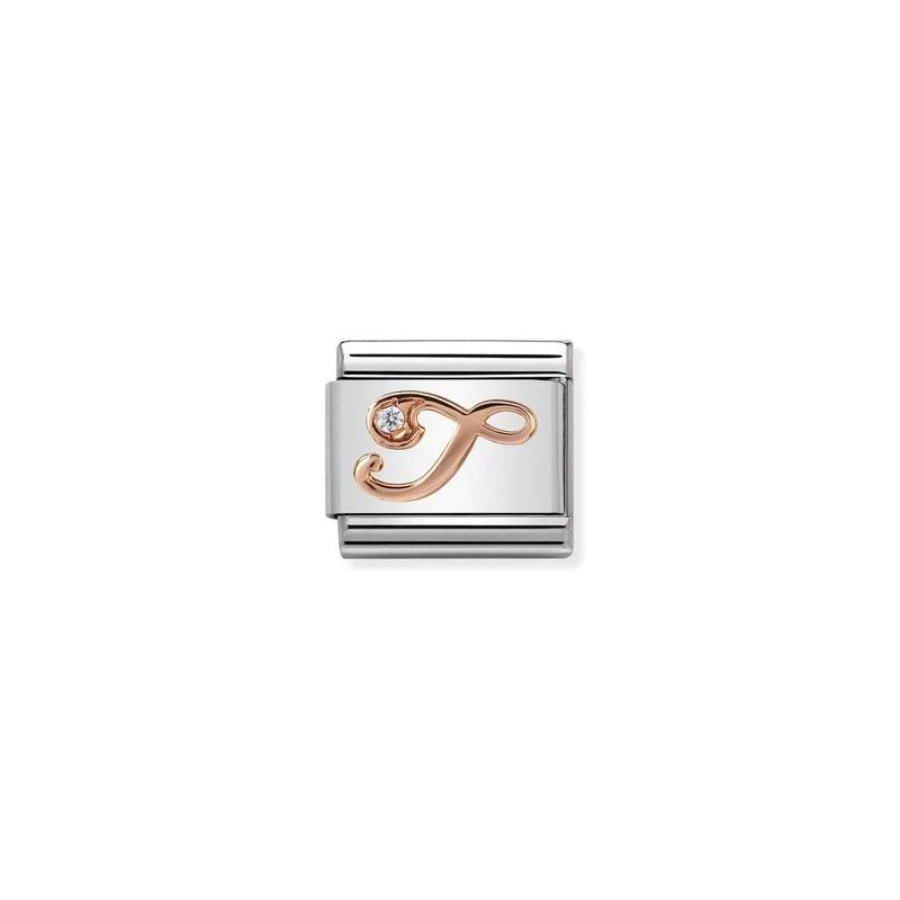Nomination Composable Classic Rosegold Letter T -Nomination