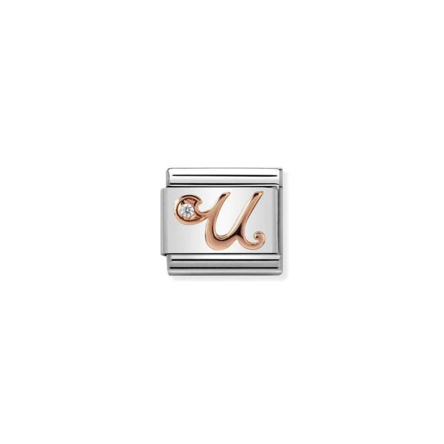 Nomination Composable Classic Rosegold Letter U -Nomination