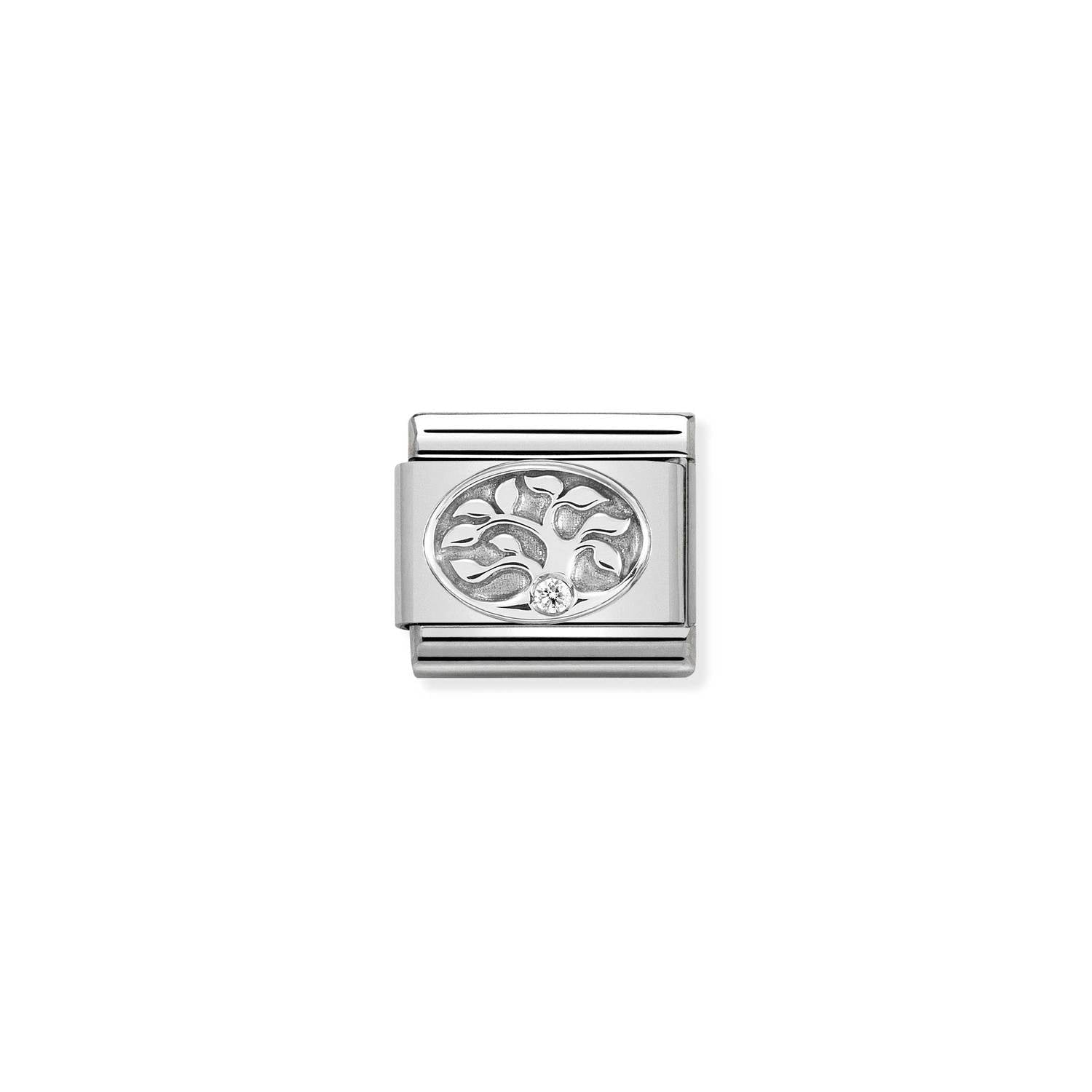 Nomination Composable Classic Symbol Tree Of Life C.Z. S/S & Steel -Nomination