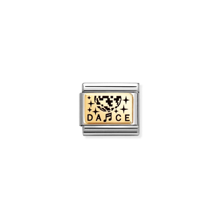 Nomination Composable Disco Ball Plates 18k Gold -Nomination