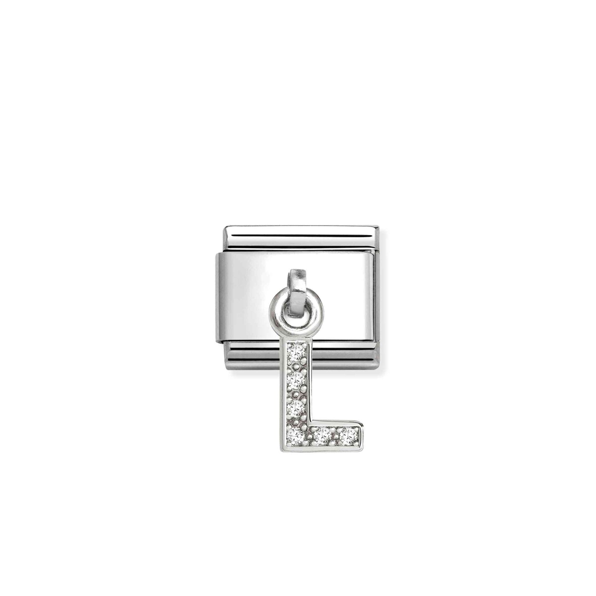 Nomination Composable Hanging Link, Sparkling Letter L -Nomination