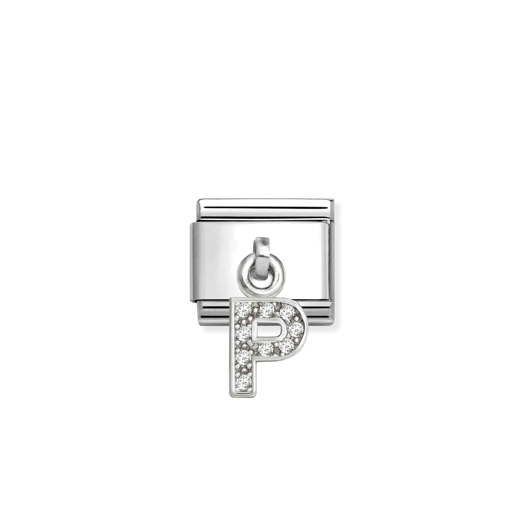 Nomination Composable Hanging Link, Sparkling Letter P -Nomination