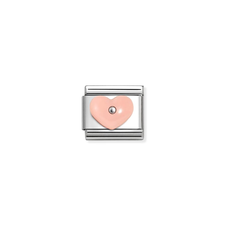 Nomination Composable Heart Pink Stone Symbol -Nomination
