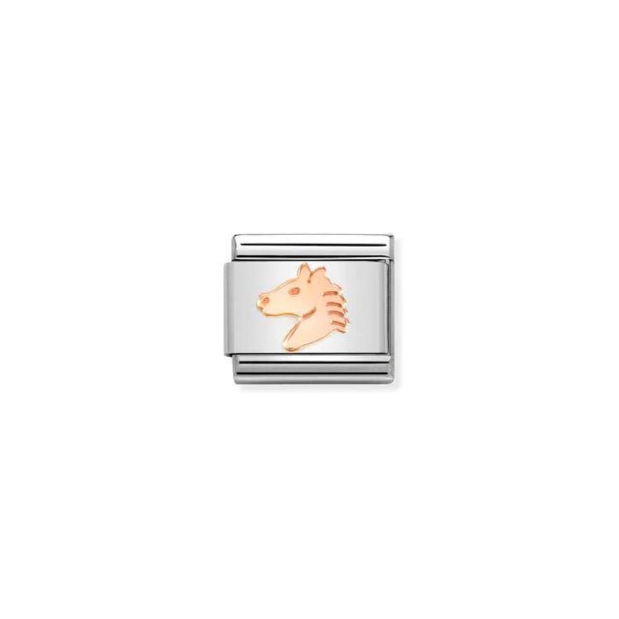 Nomination Composable Horse Head Symbol Rosegold -Nomination