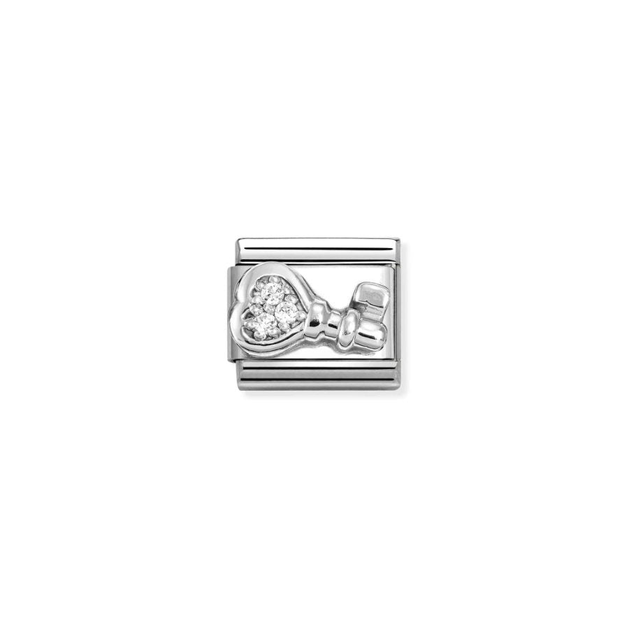 Nomination Composable Key Symbol Cubic Zirconia -Nomination