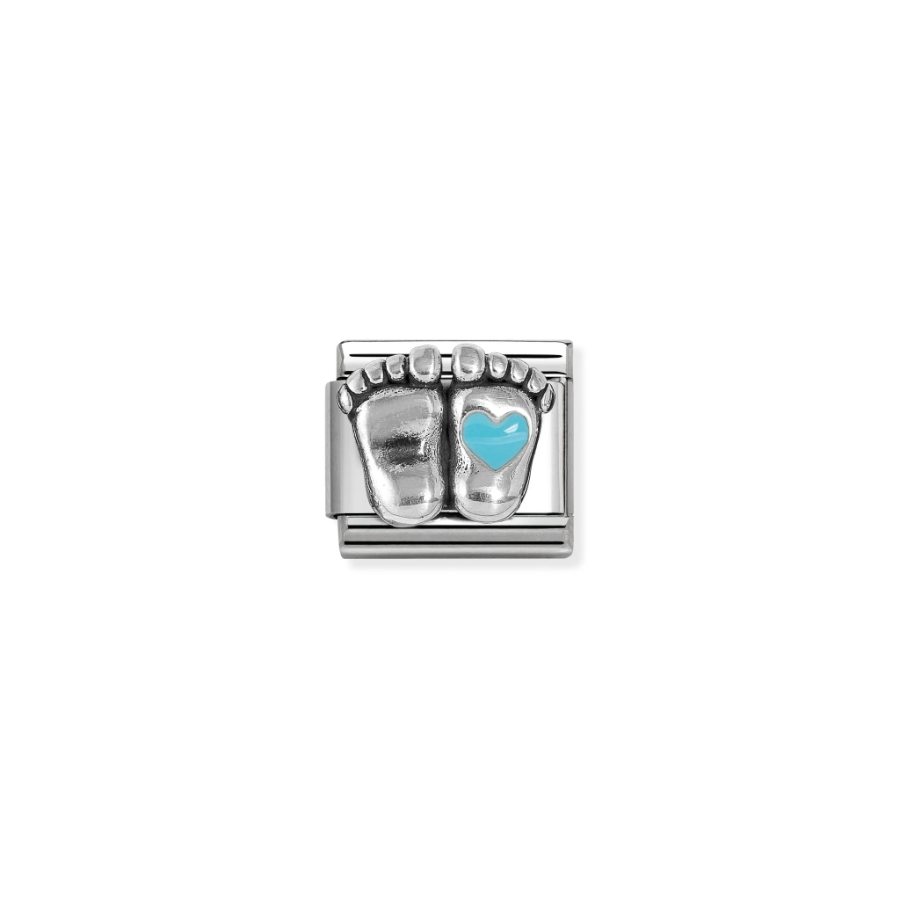 Nomination Composable Light Blue Feet Symbol -Nomination