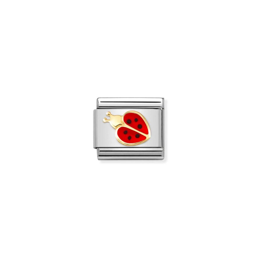 Nomination Composable Red & Black Lady 18k Gold -Nomination
