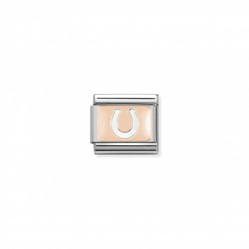 Nomination Double Engraveddanish Horseshoe R/Gold & S/S -Nomination