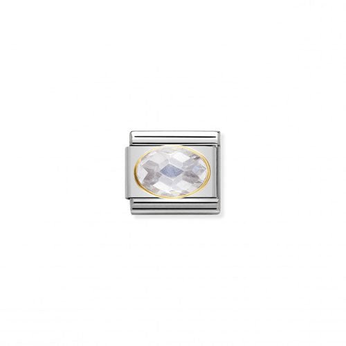 Nomination Faceted C.z. White -Nomination