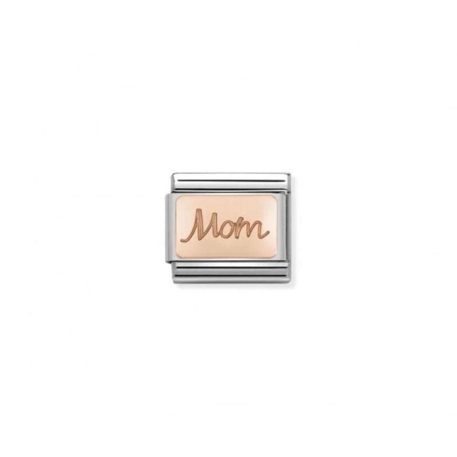 Nomination Rose Gold Engraved Symbol Mom Link -Nomination