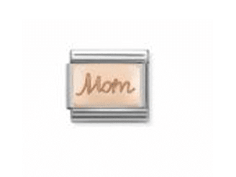 Nomination Rose Gold Engraved Symbol Mom Link -Nomination
