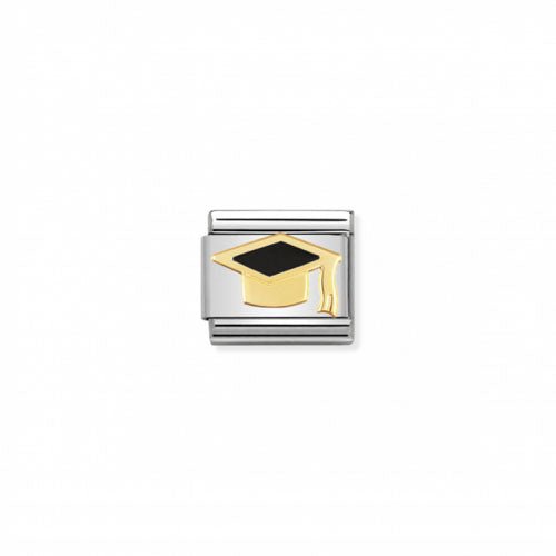 Nomination Symbol Daily Life Black Graduation Hat -Nomination