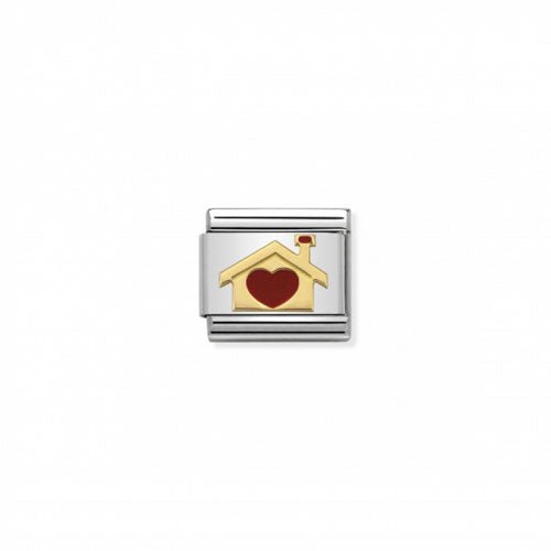 Nomination Symbol House W/ Heart Enamel -Nomination