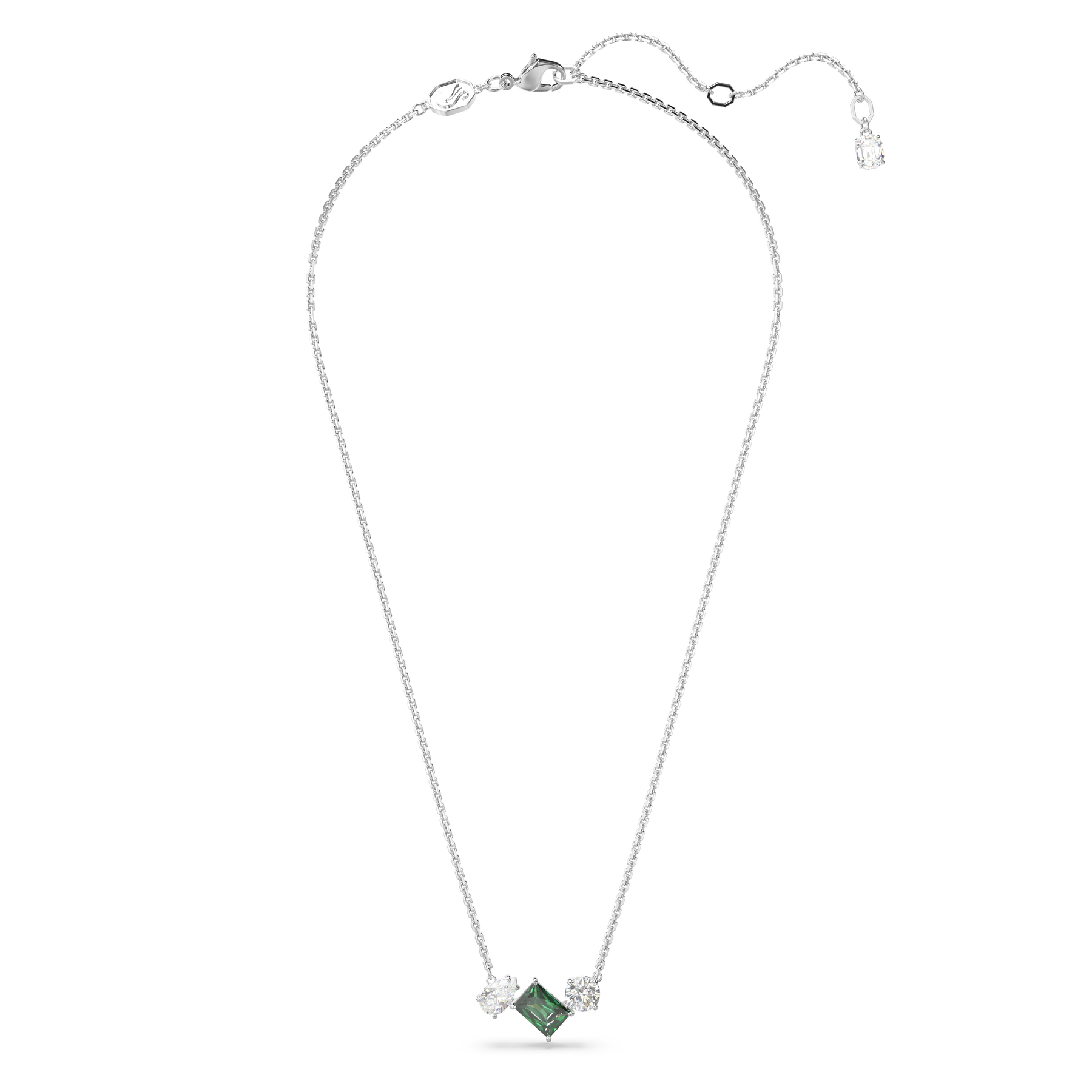 Swarovski Mesmera Pendant with mixed cut crystals featuring a sleek, elegant design and sparkling gemstone accents.