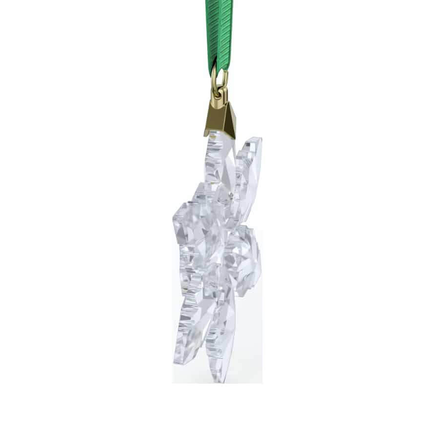 Swarovski Annual Edition Little Snowflake Ornament 2024 featuring intricate crystal snowflake design on a clear background