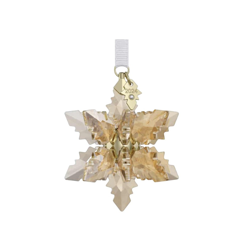 Swarovski Annual Edition Festive 3D Ornament 2024 with intricate crystal design and holiday-themed details.