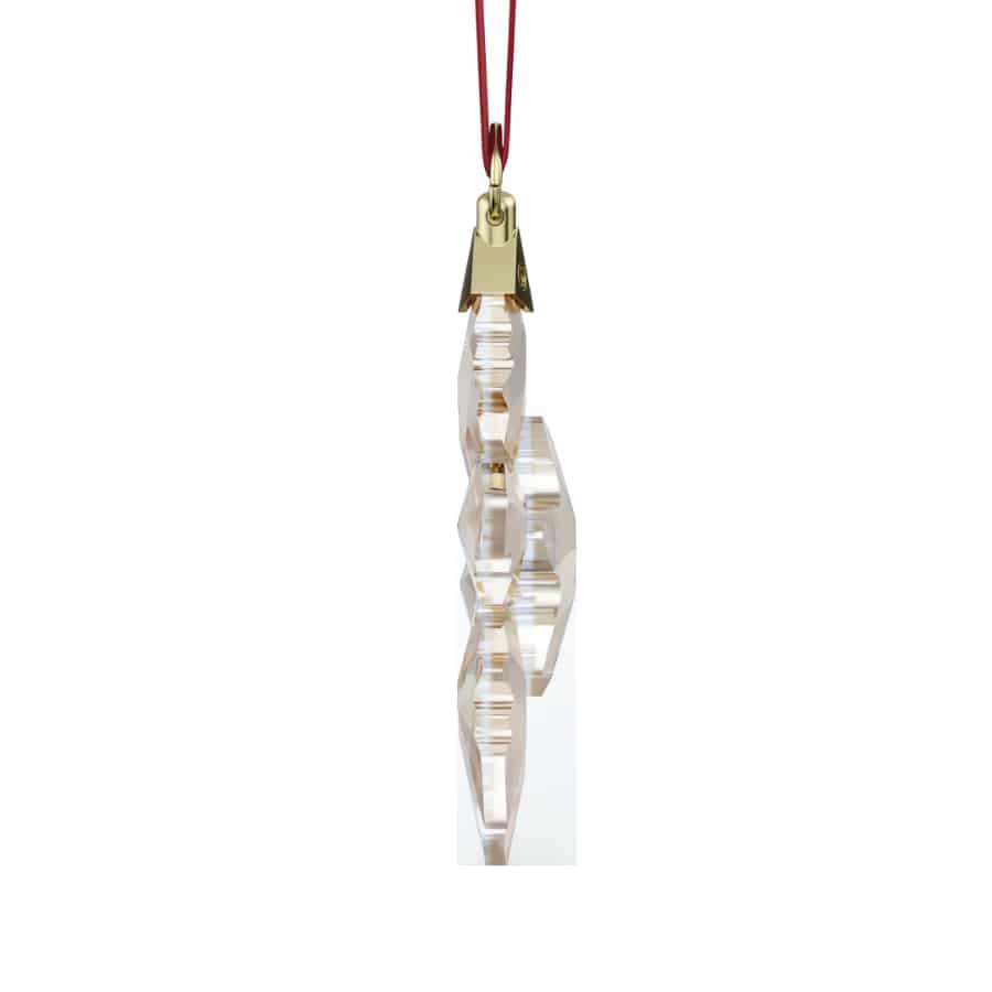 Swarovski Annual Edition Little Snowflake Ornament 2024 featuring sparkling crystal snowflake design on a clear background.