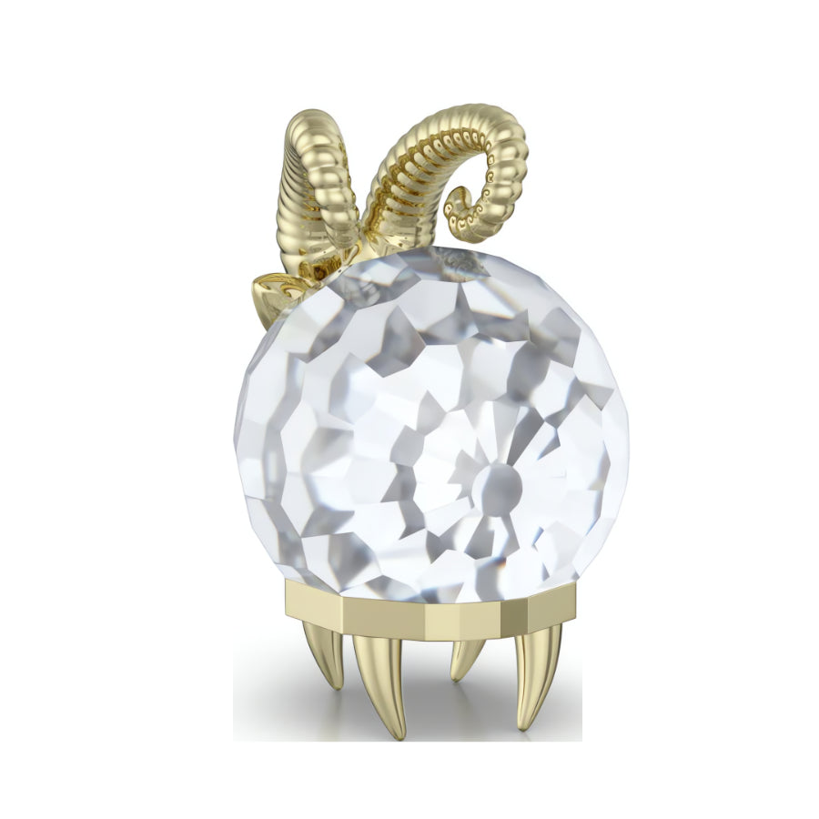 Swarovski Zodiac Capricorn figurine featuring a detailed crystal sculpture of the Capricorn symbol and design.