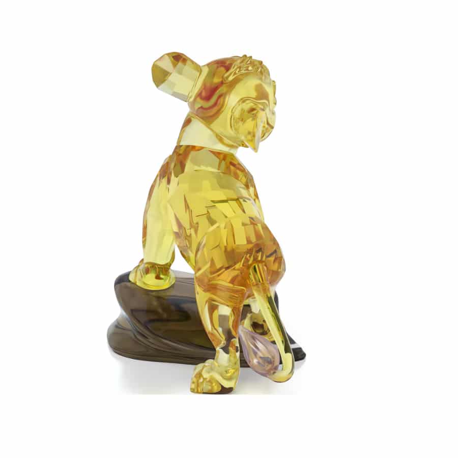 Swarovski The Lion King Simba crystal figurine showcasing detailed craftsmanship and sparkling clear crystal design.
