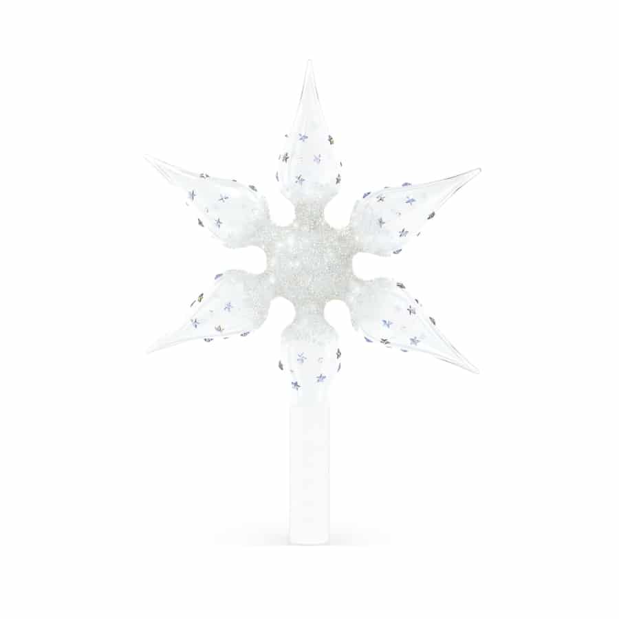 Swarovski Holiday Magic Classics Tree Topper featuring sparkling crystal design and festive gold accents for holiday decor.