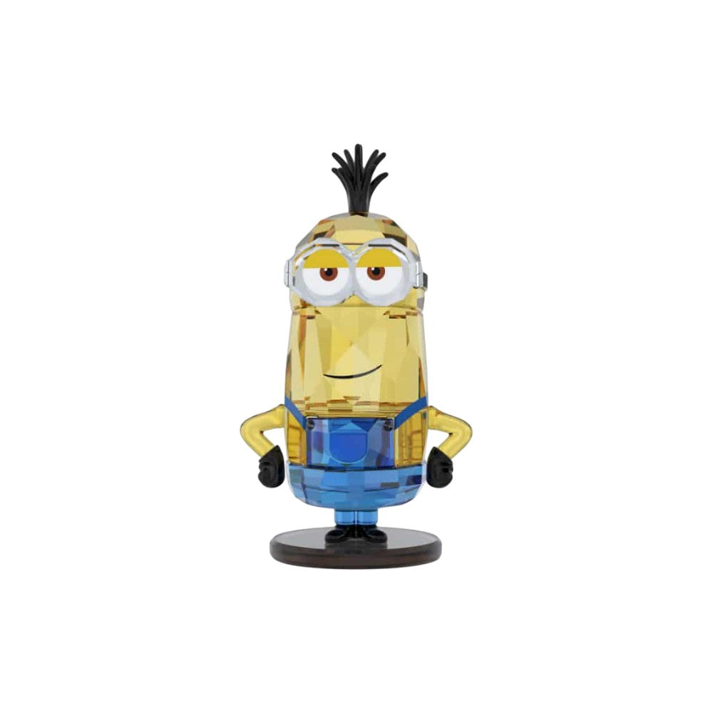 Swarovski Minions Kevin crystal figurine with detailed yellow Minion design and Swarovski sparkle finish.